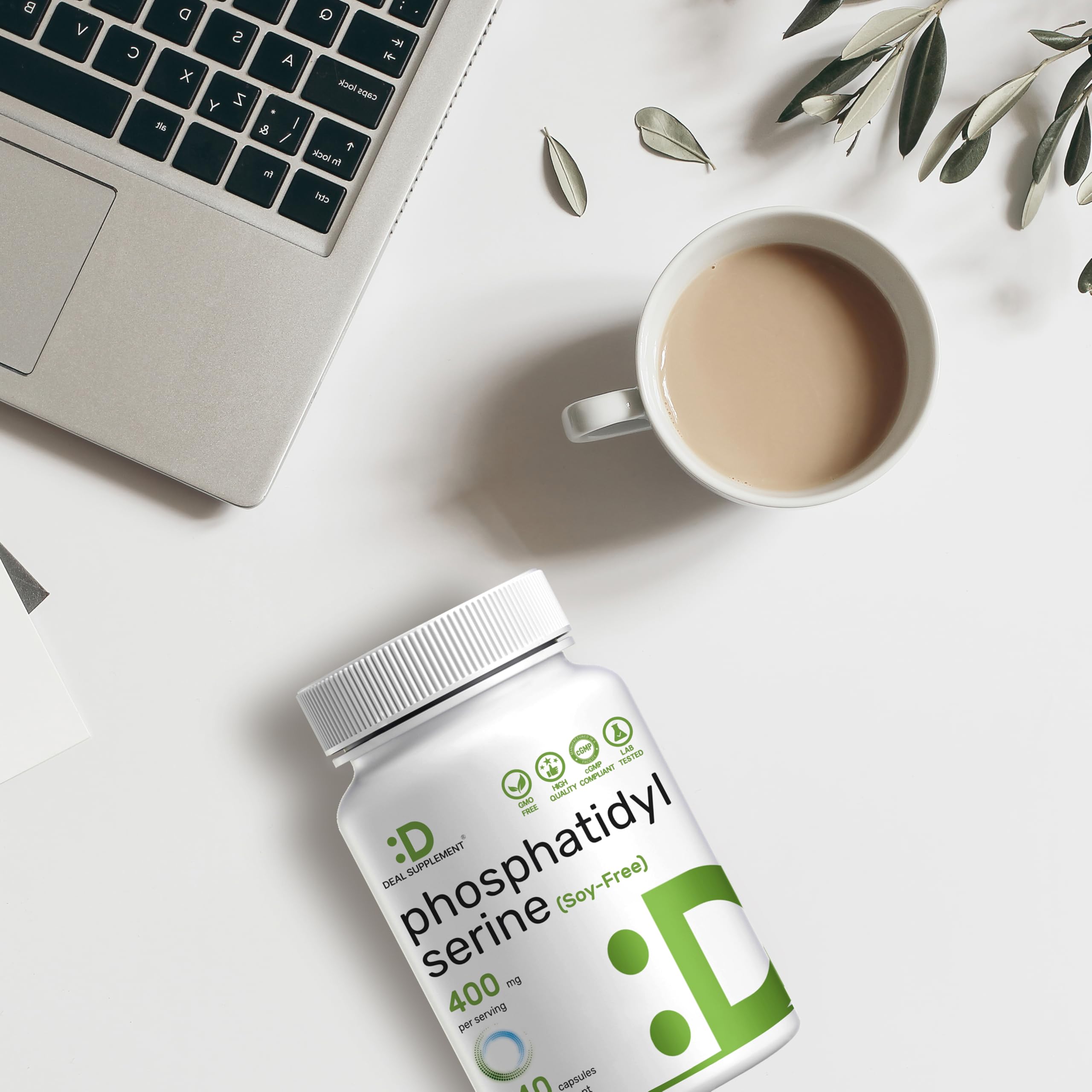 Phosphatidylserine Capsules 400mg opened bottle
