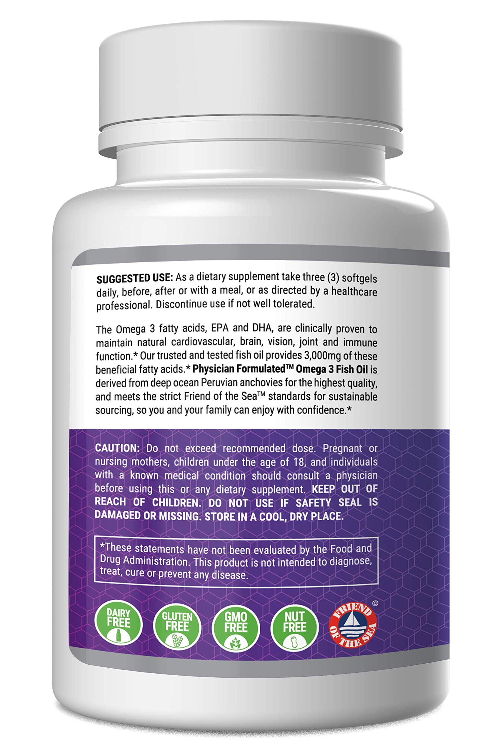 Physician Formulated Omega-3 Fish Oil Capsules 2000mg lifestyle shot
