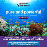 Physician Formulated Omega-3 Fish Oil Capsules 2000mg with natural lemon