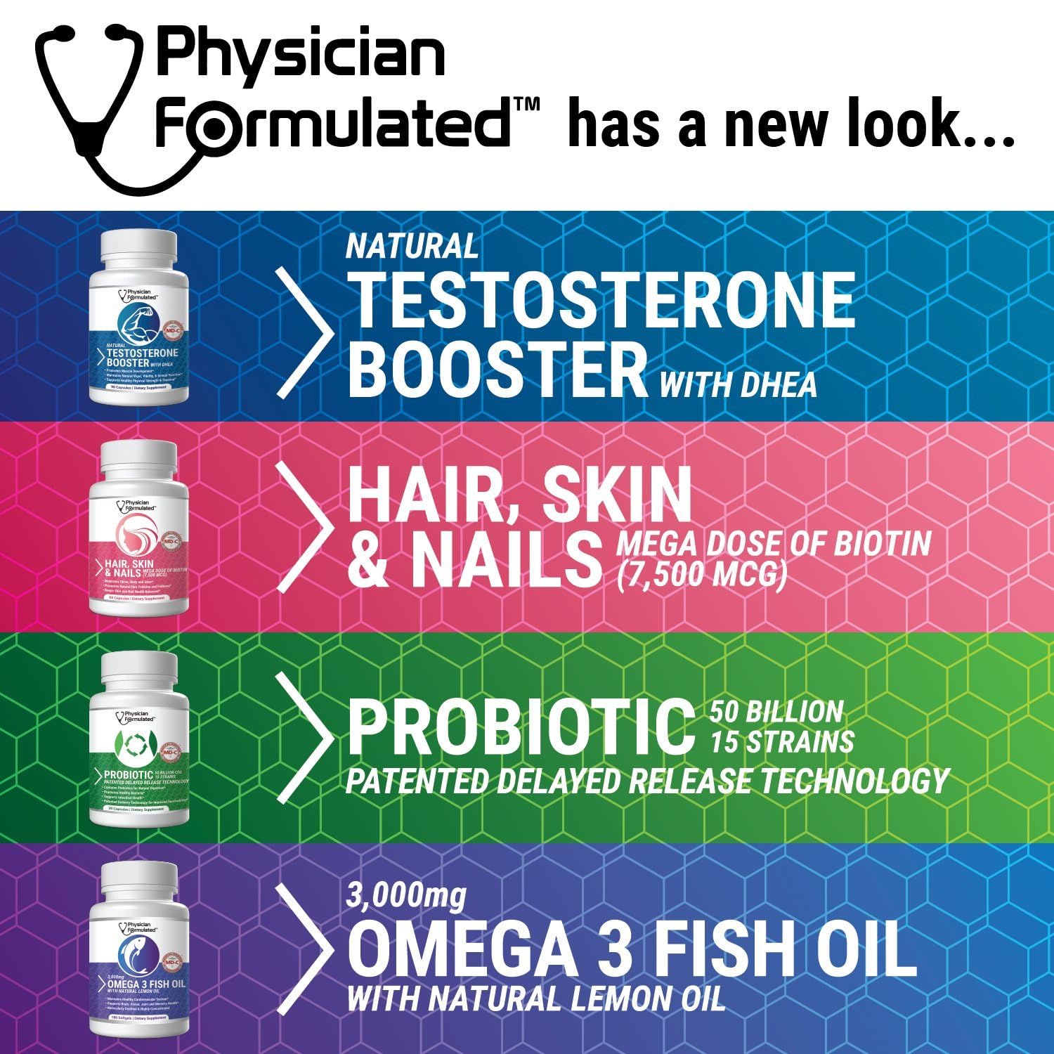 Physician Formulated Omega-3 Fish Oil Capsules 2000mg with rosemary