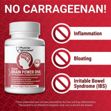 Physician Formulated Vegan Omega DHA/DPA Capsules with ingredients displayed