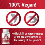 Physician Formulated Vegan Omega DHA/DPA Capsules with measuring spoon