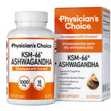 Physician's CHOICE Ashwagandha KSM-66 capsules front view