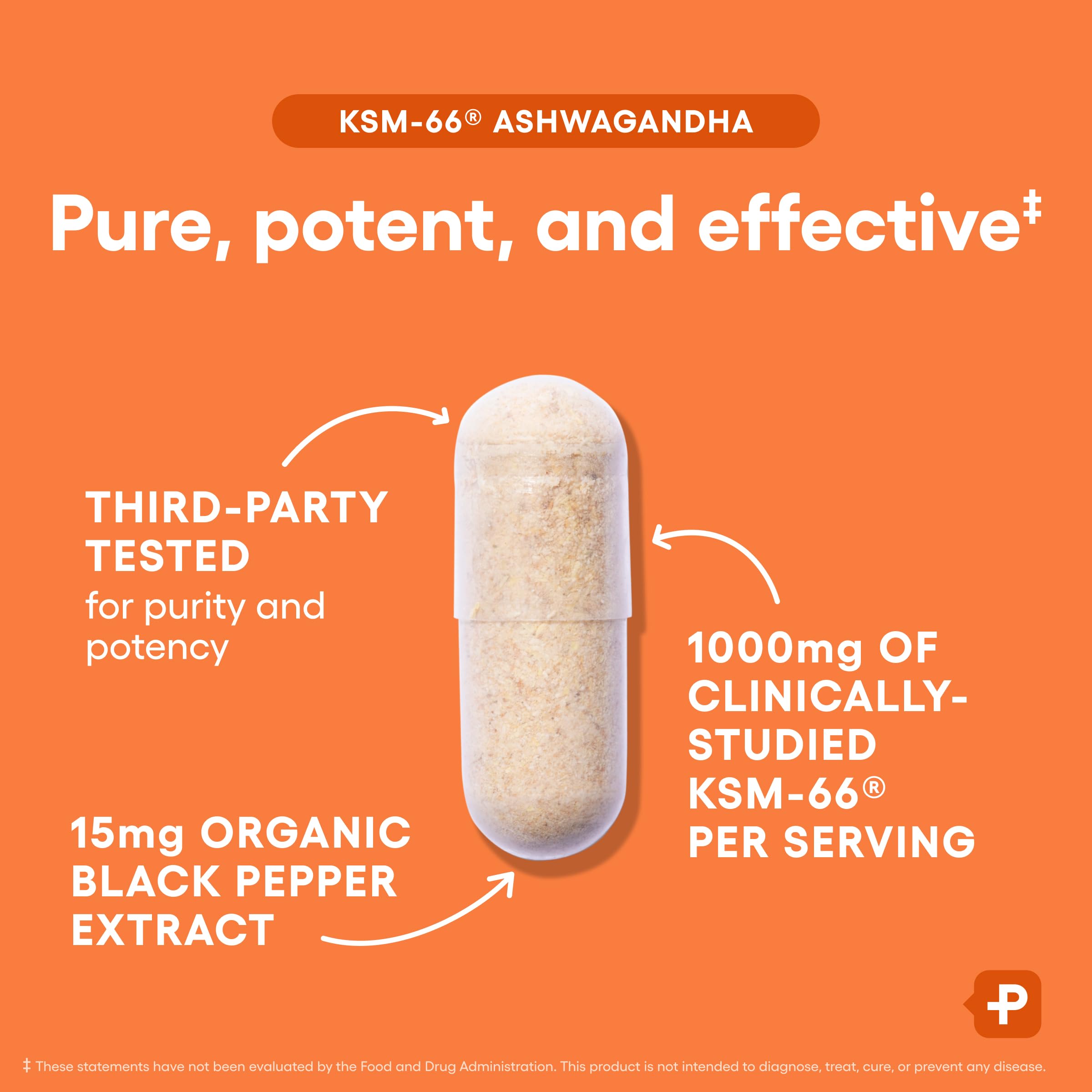 Physician's CHOICE Ashwagandha KSM-66 capsules on a wooden table