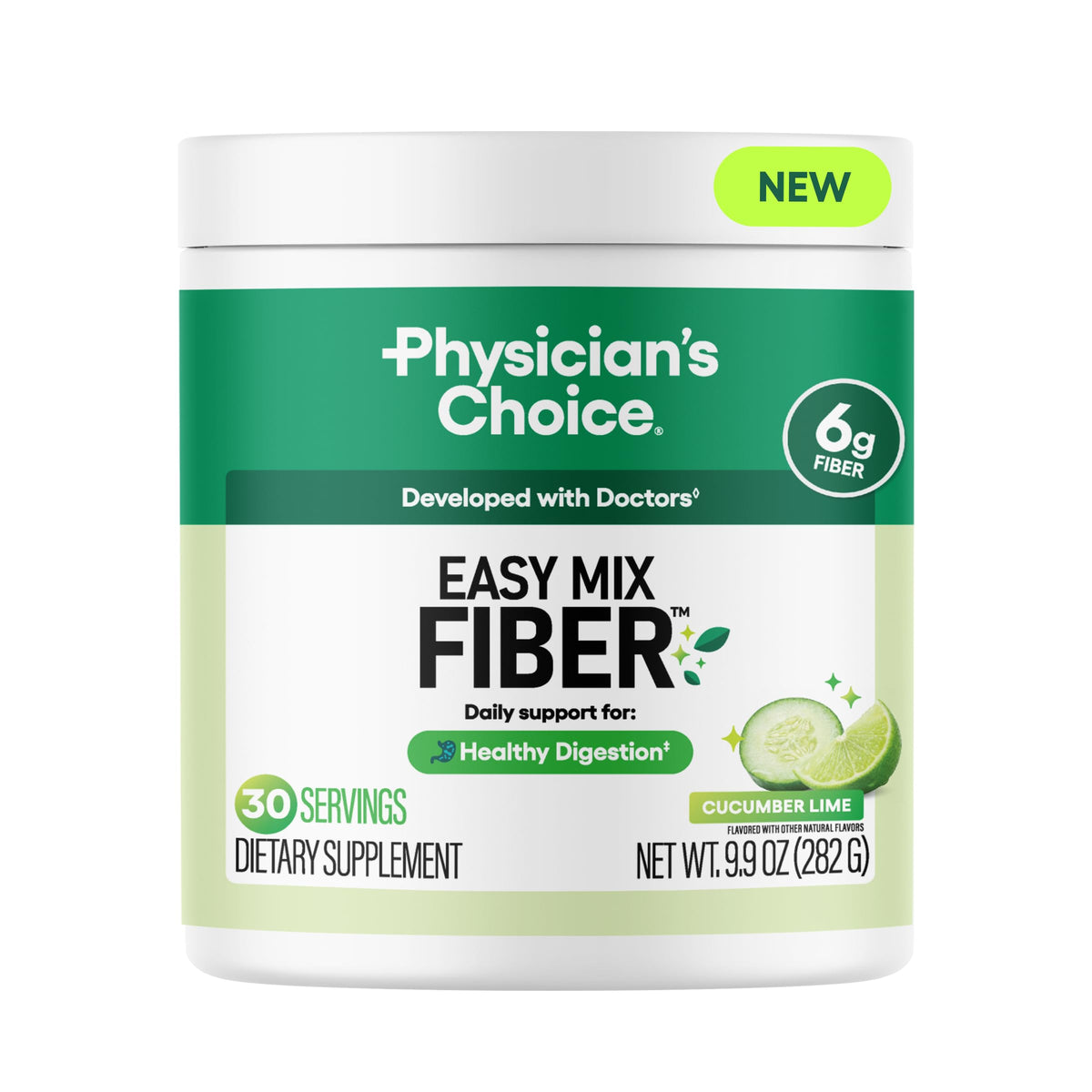 Physician's CHOICE Cucumber Lime Easy Mix Fiber front view packaging