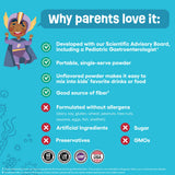 Physician's CHOICE Kids Prebiotic + Fibre Supplement mixed in a drink