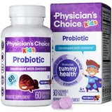 Physician's CHOICE Kids Probiotic Chewable Tablets front view with berry flavour