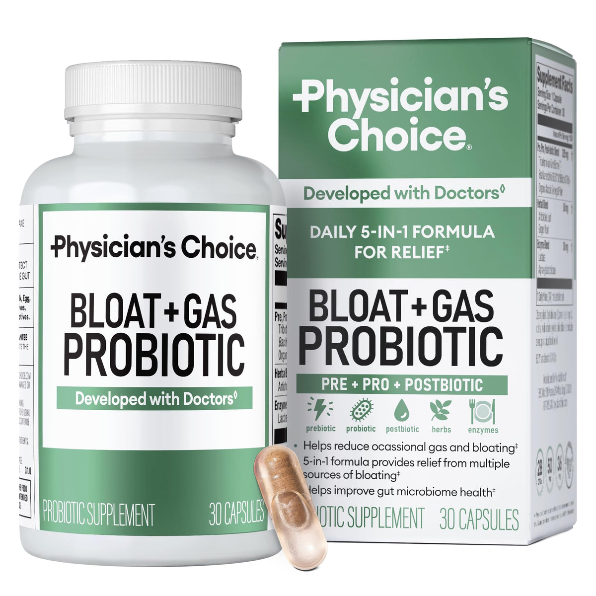 Physician's CHOICE Lactase Enzyme Supplement 50g front view
