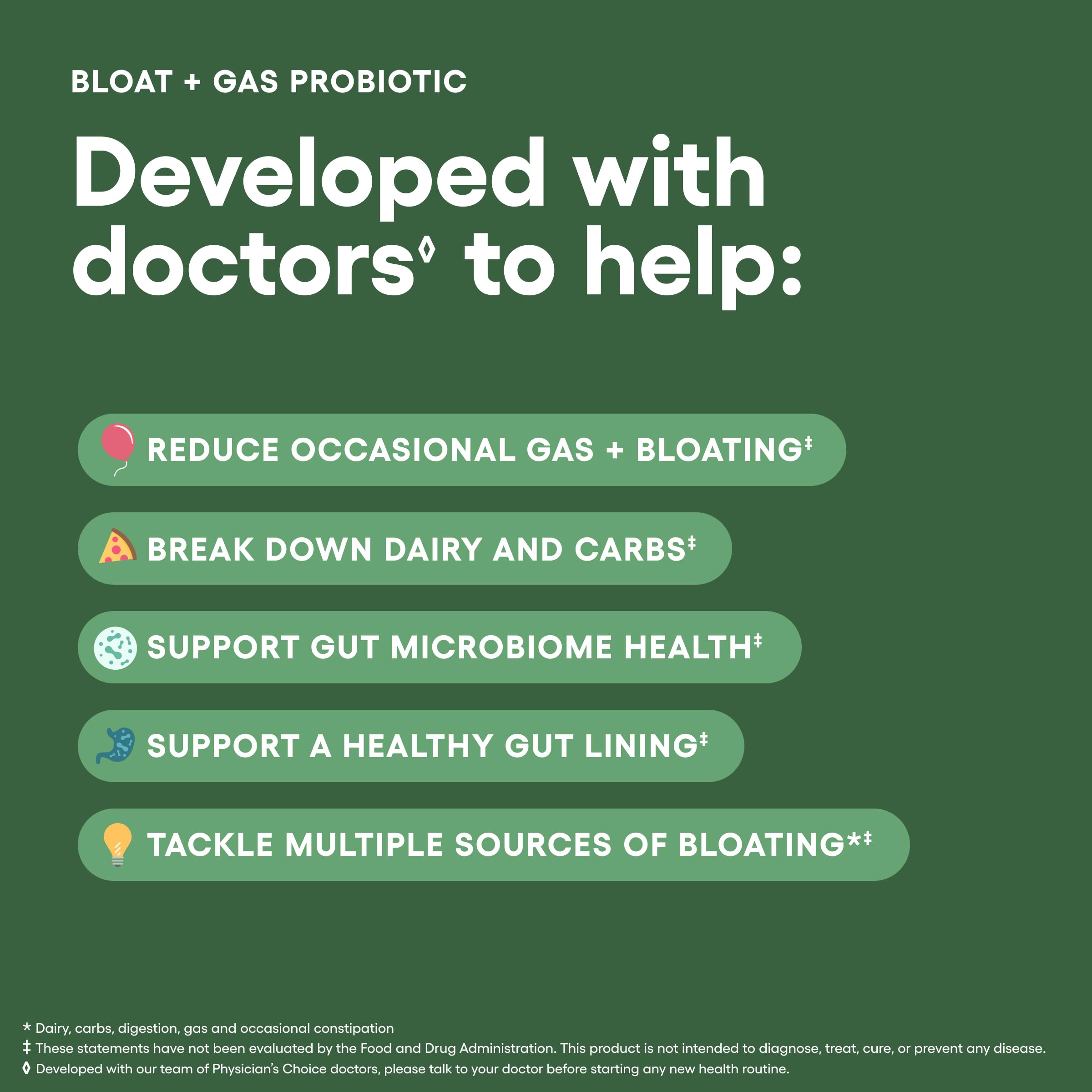Physician's CHOICE Lactase Enzyme Supplement capsule close-up