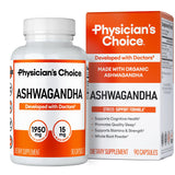 Physician's CHOICE Organic Ashwagandha Capsules bottle front view