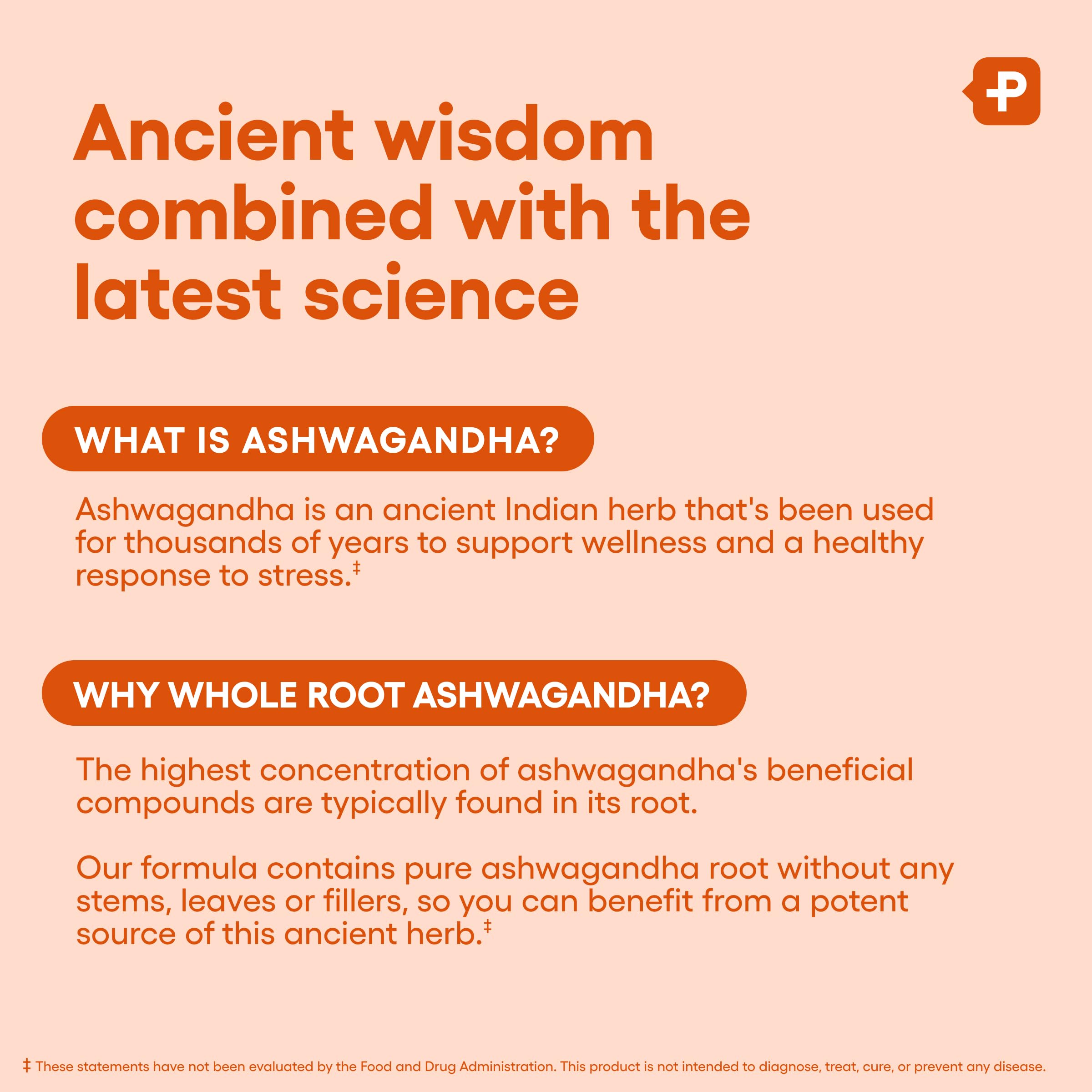 Physician's CHOICE Organic Ashwagandha capsules on a wooden table