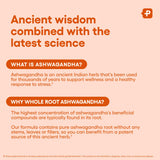Physician's CHOICE Organic Ashwagandha capsules on a wooden table
