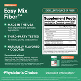 Physician's CHOICE Peach Mango Easy Mix Fiber Powder on a kitchen counter