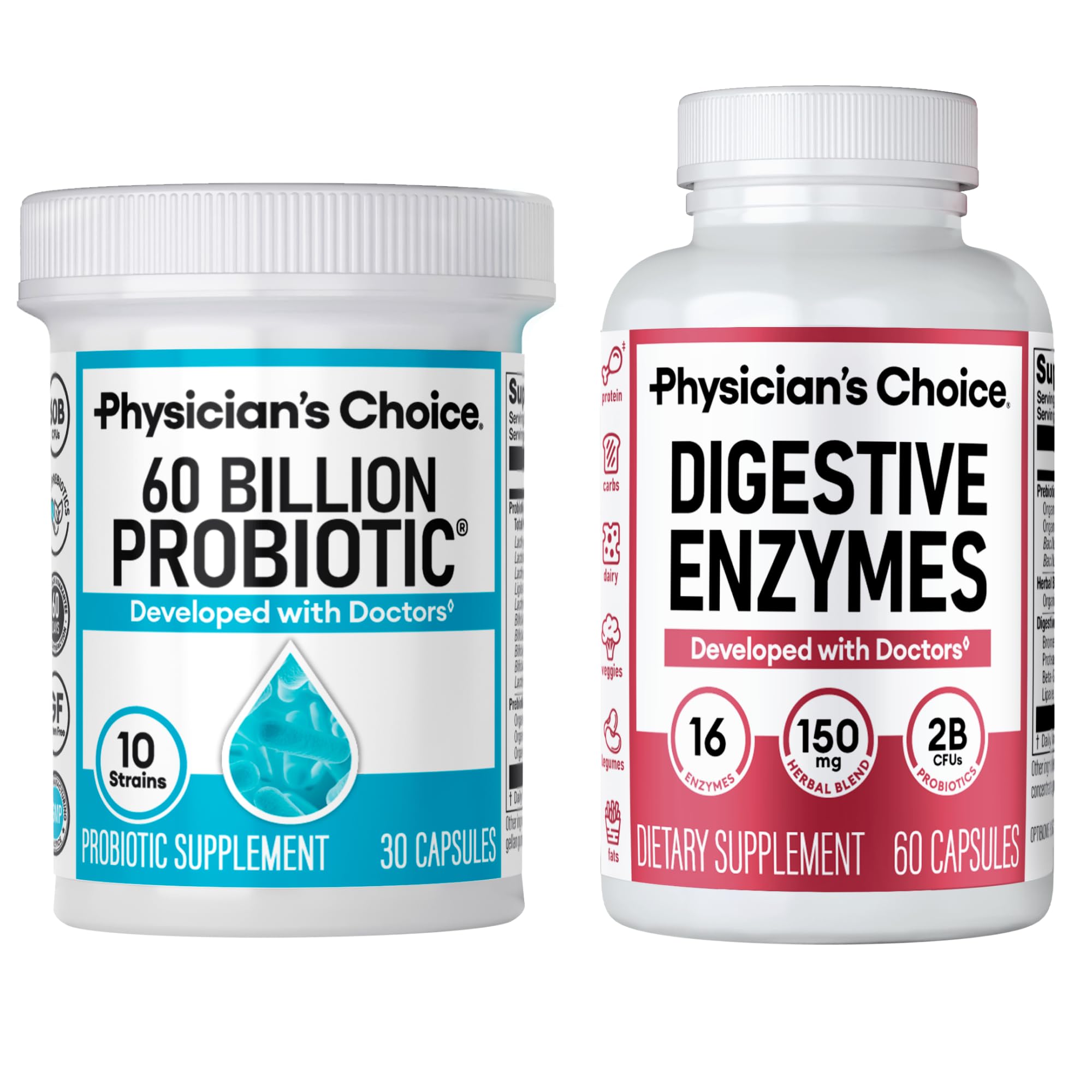 Physician's CHOICE Probiotic & daily Enzymes Bundle front view