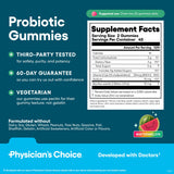 Physician's CHOICE Probiotic Gummies 225g side view