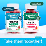 Physician's CHOICE Probiotic Gummies with a serving suggestion