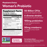 Physician's CHOICE Probiotic Women's Blend capsules in hand
