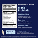 Physician's CHOICE Probiotics for Men with a measuring spoon