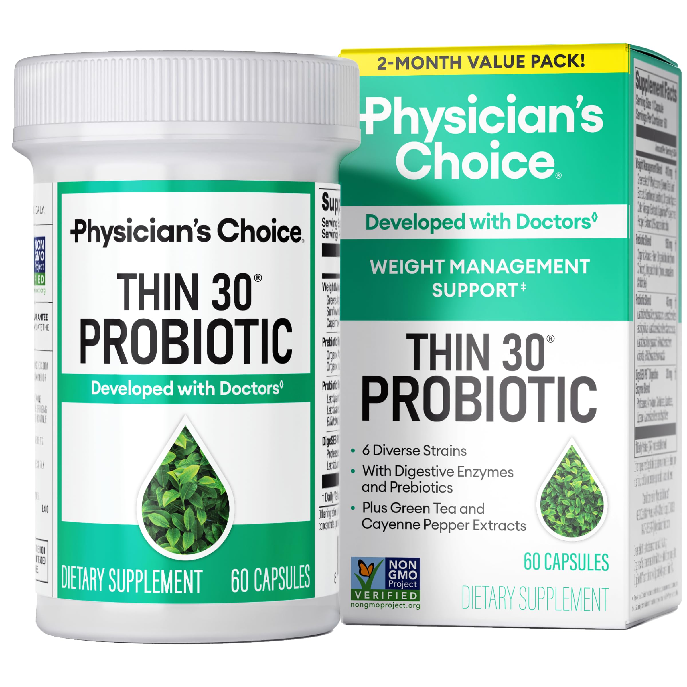 Physician's CHOICE Thin30 Probiotic Fat Burner front view