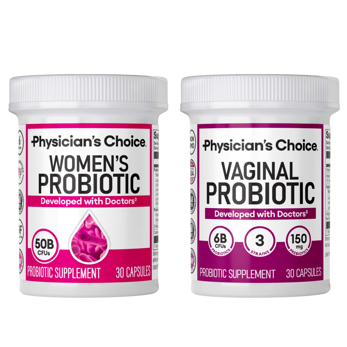 Physician's CHOICE Women's Probiotic 30 capsules front view