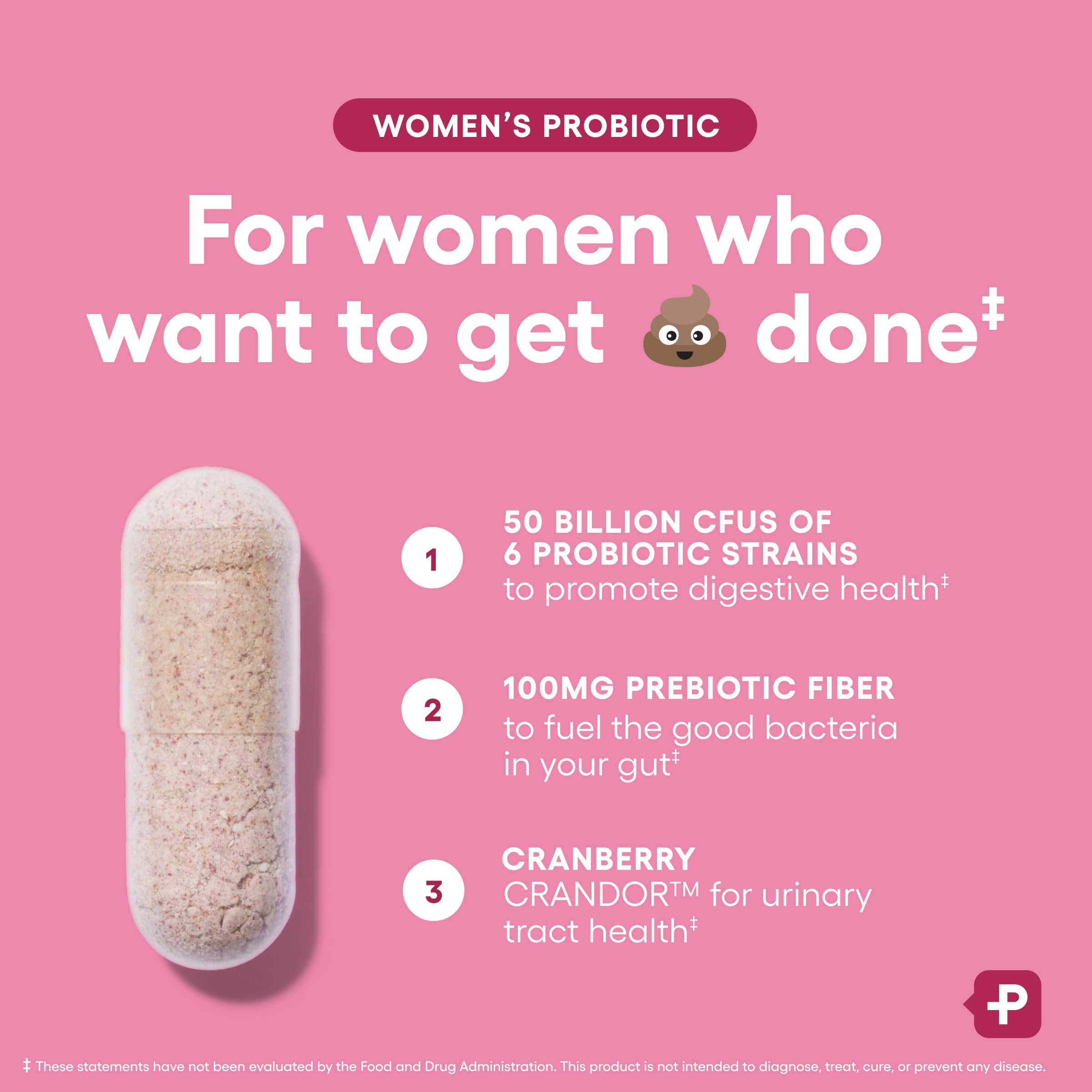 Physician's CHOICE Women's Probiotic 50 Billion CFU bottle with label