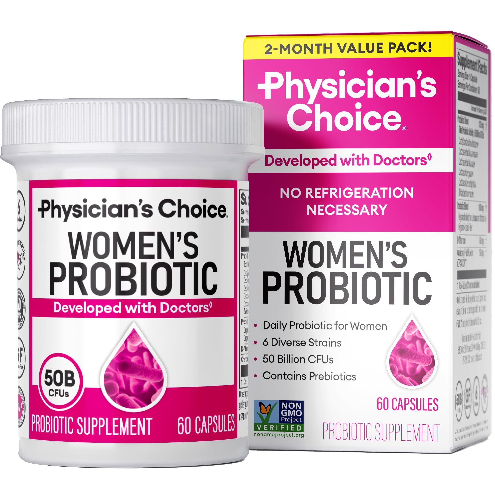 Physician's CHOICE Women's Probiotic 50 Billion CFU front view