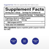 Physician's Strength Oregano Oil P73 gelcap close-up