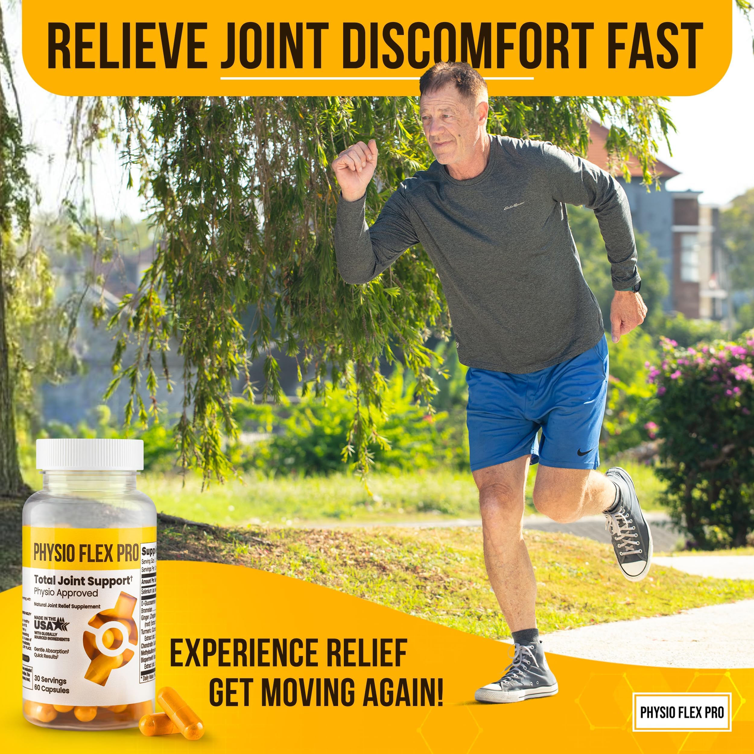 Physio Flex Pro Chondroitin Joint Support Supplement 90 Capsules packaging