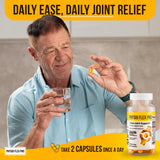 Physio Flex Pro Chondroitin Joint Support Supplement 90 Capsules with a measuring spoon
