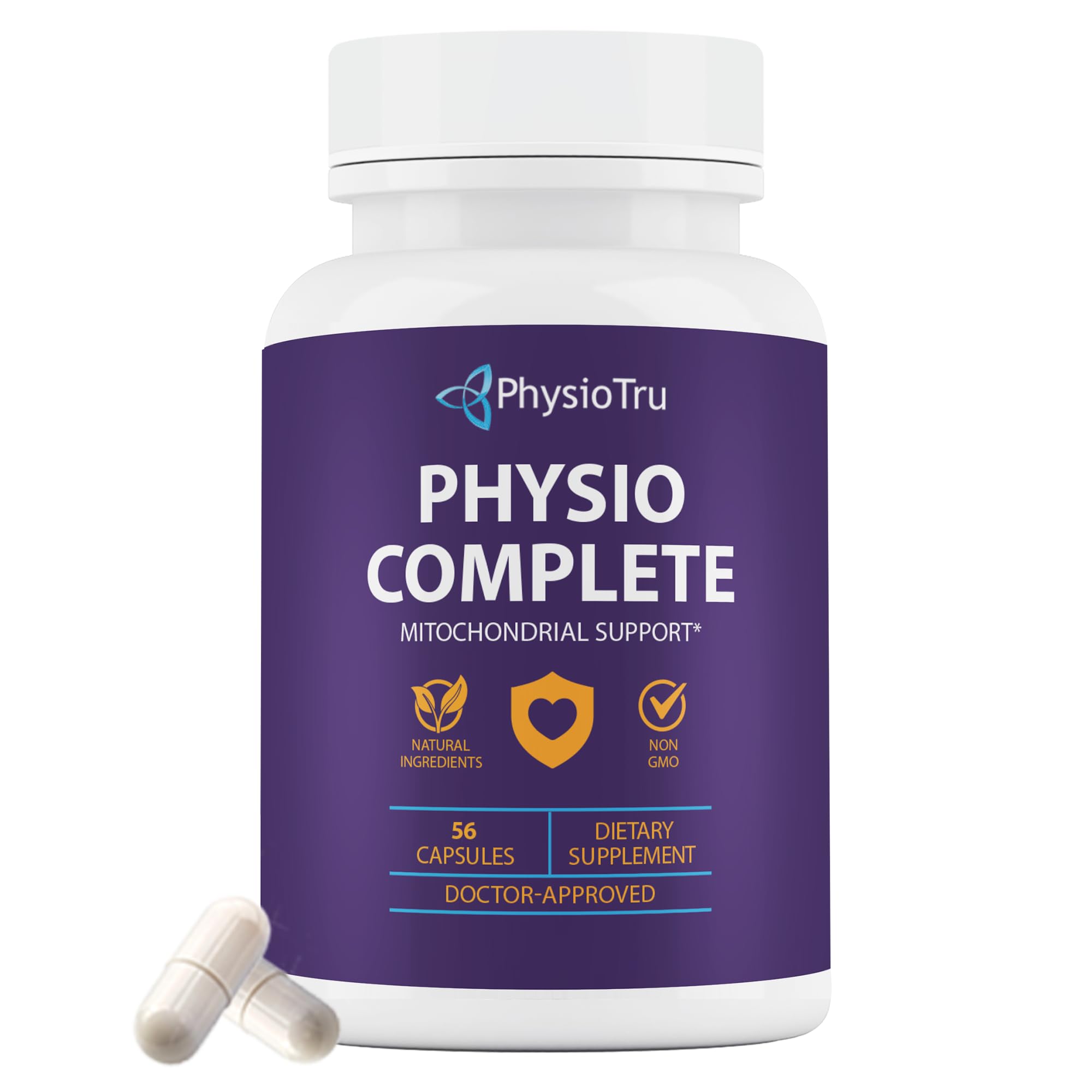 PhysioTru CoQ10 Supplement 150mg bottle front view