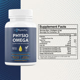PhysioTru Omega-3 Fish Oil Supplement bottle with softgels