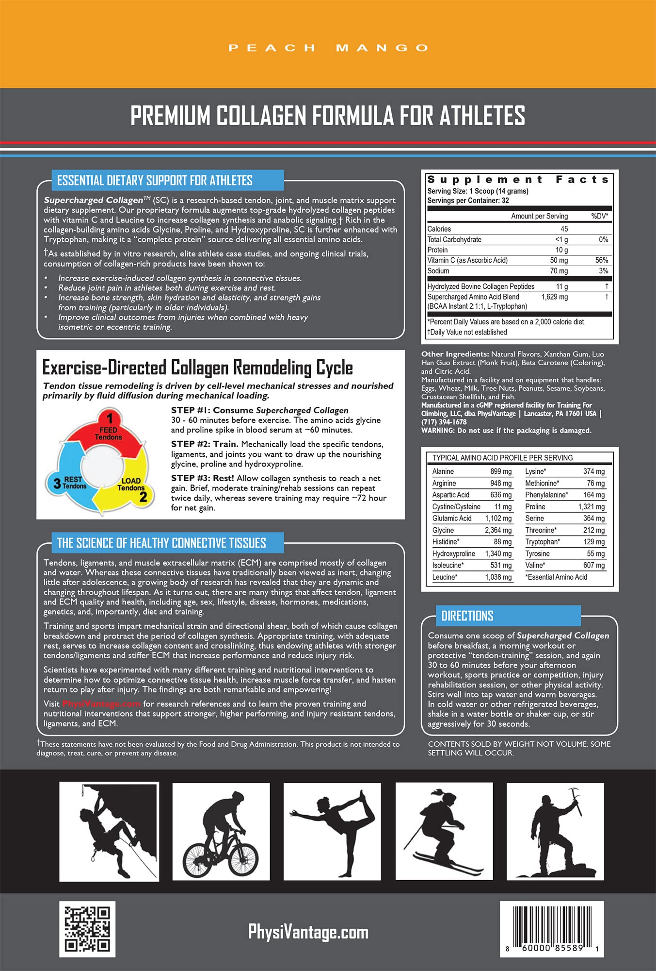 PhysiVantage Supercharged Collagen ingredients list