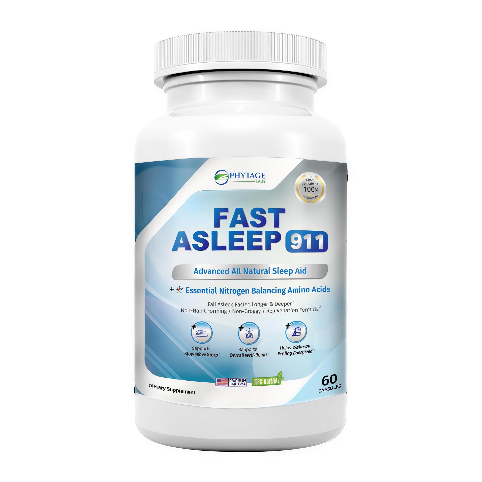 Phytage Labs Fast Asleep 911 60 capsules front view