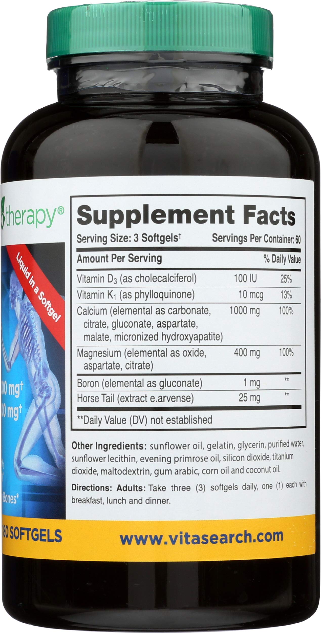 Phyto-Therapy Calcium Liquid Softgel with measuring spoon