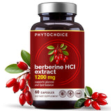 PHYTOCHOICE Berberine Supplement 1200mg front view