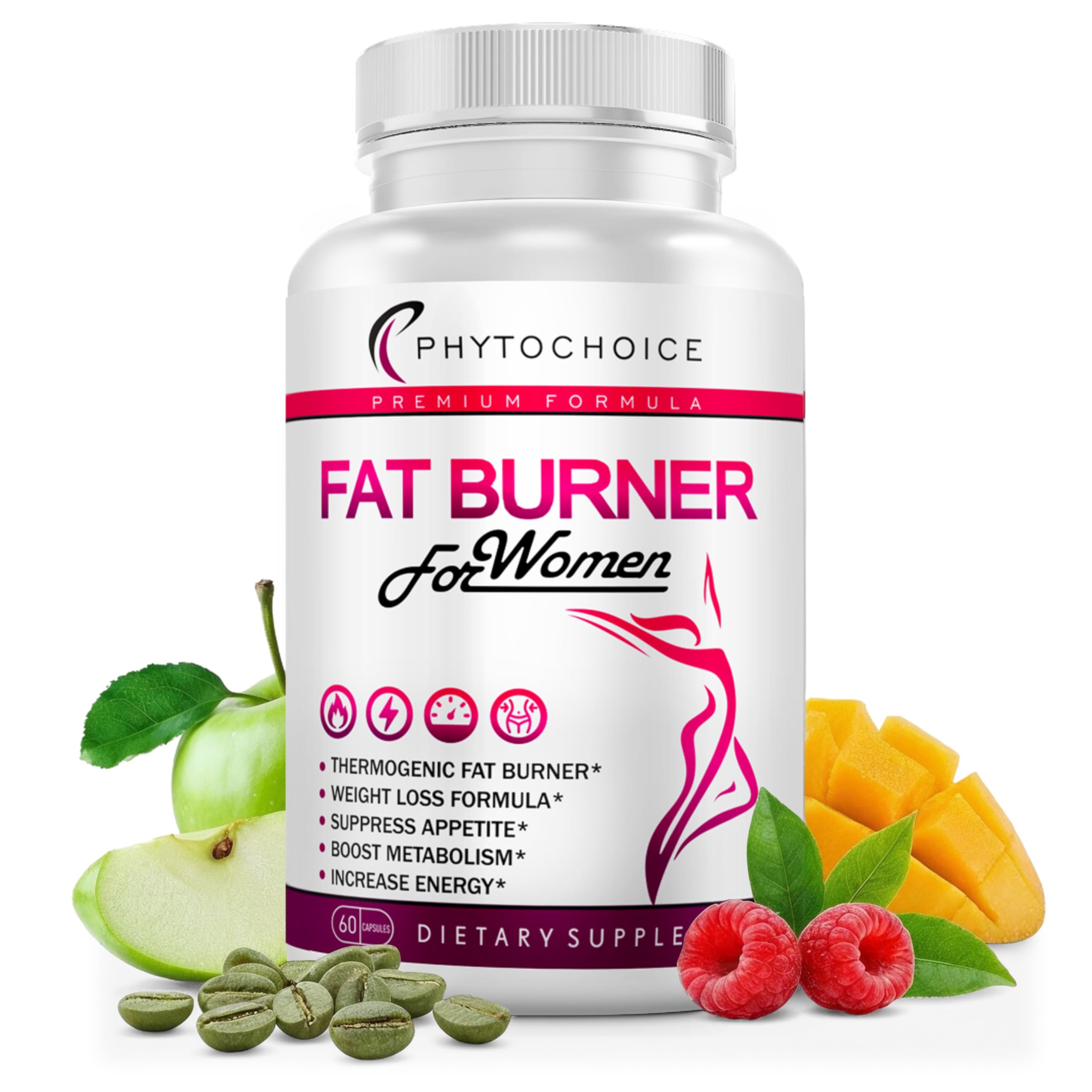PHYTOCHOICE Fat Burner Supplement 57g front view