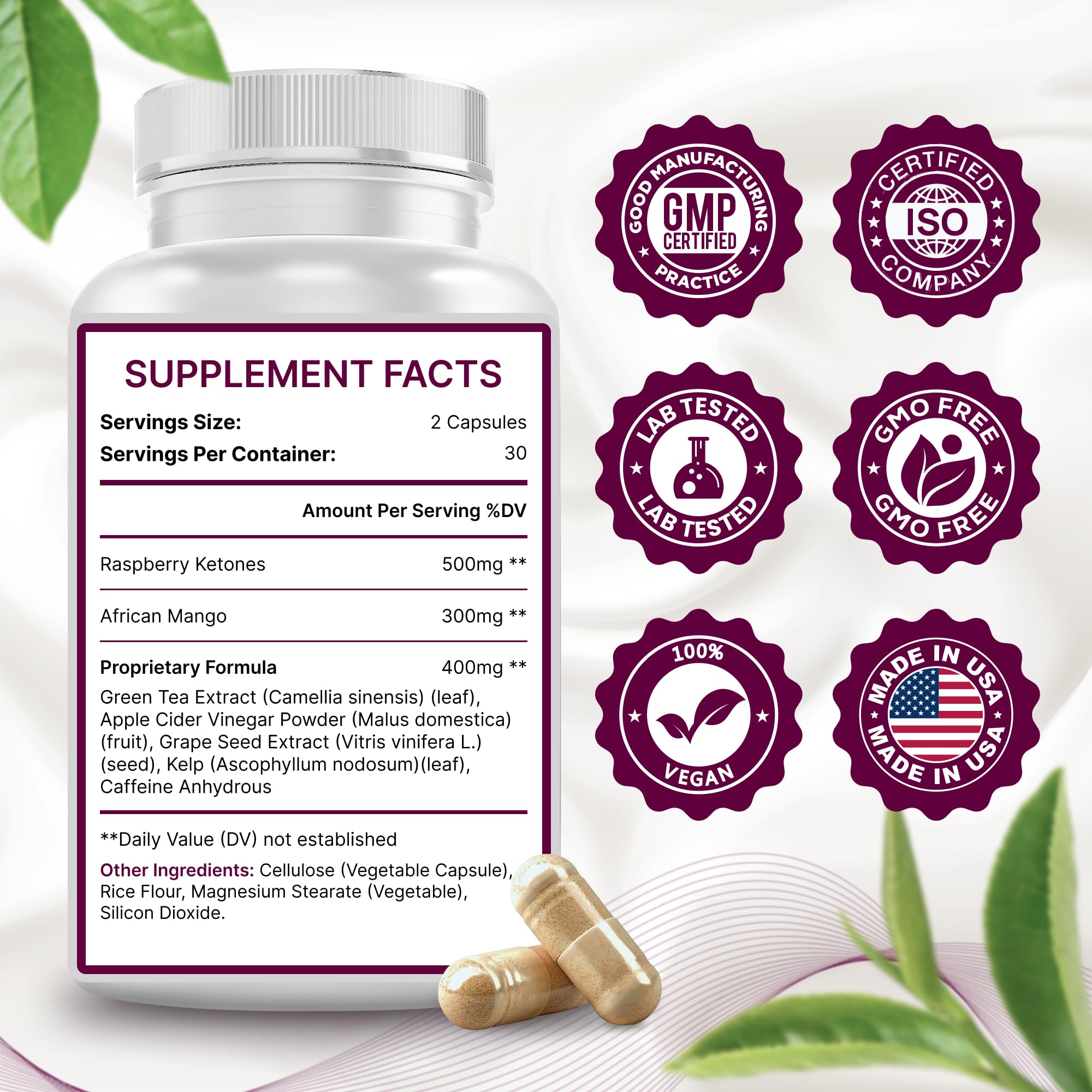 PHYTOCHOICE Fat Burner Supplement bottle top view