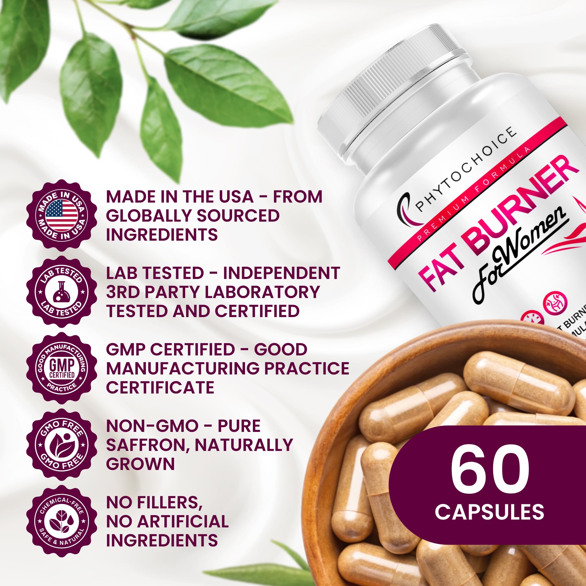 PHYTOCHOICE Fat Burner Supplement lifestyle scene with active person