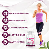 PHYTOCHOICE Fat Burner Supplement side view with apple cider vinegar ingredients