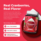 Phytoral Cranberry Gummies side view showing gummy texture
