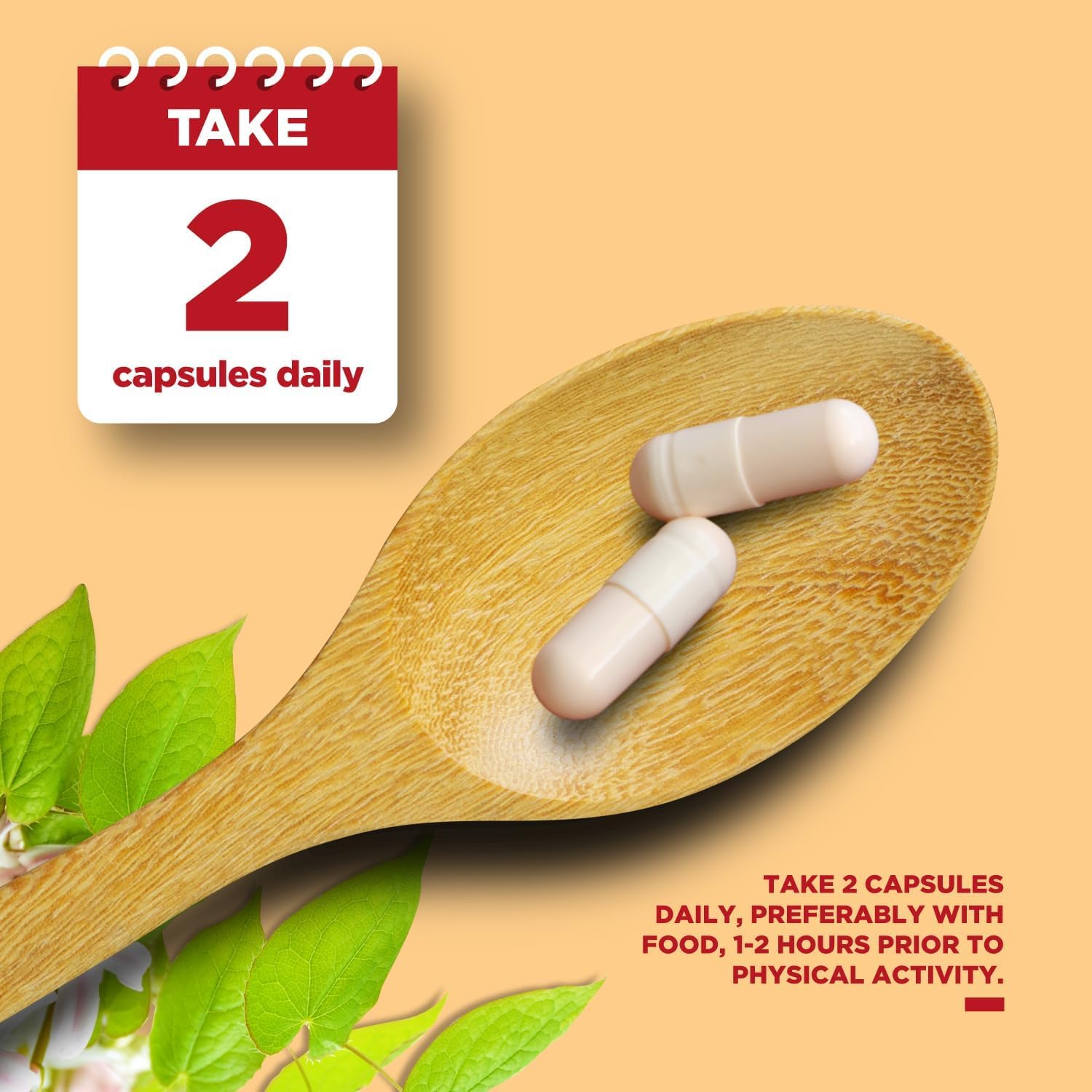 Phytoral Horny Goat Weed Supplement capsules on a wooden table