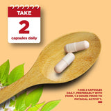Phytoral Horny Goat Weed Supplement capsules on a wooden table