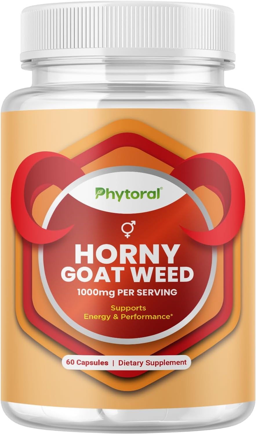 Phytoral Horny Goat Weed Supplement front view packaging