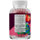 Phytoral Kids Brain Support Gummies side view showing nutritional information
