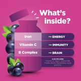 Phytoral Kids Chewable Iron Multivitamin Gummies close-up