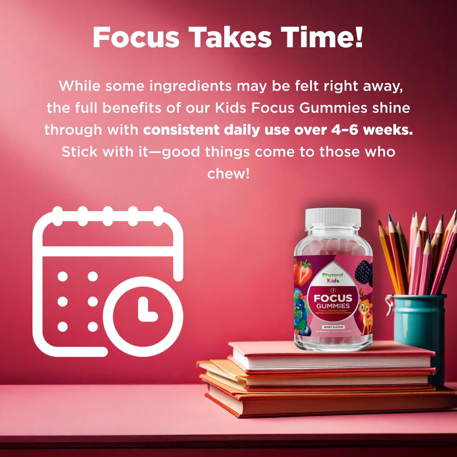 Phytoral Kids Gummy Vitamins ingredients list on packaging