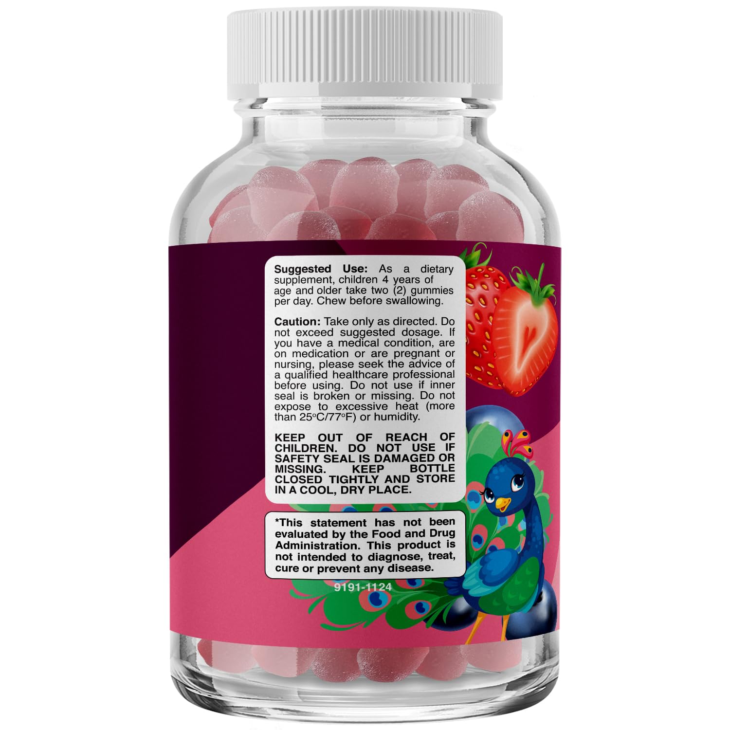 Phytoral Kids Gummy Vitamins showing gummies in a bowl