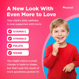 Phytoral Kids Multivitamins Gummies displayed with fruits