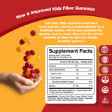 Phytoral Kids Prebiotic Fiber Gummies back view with nutritional information