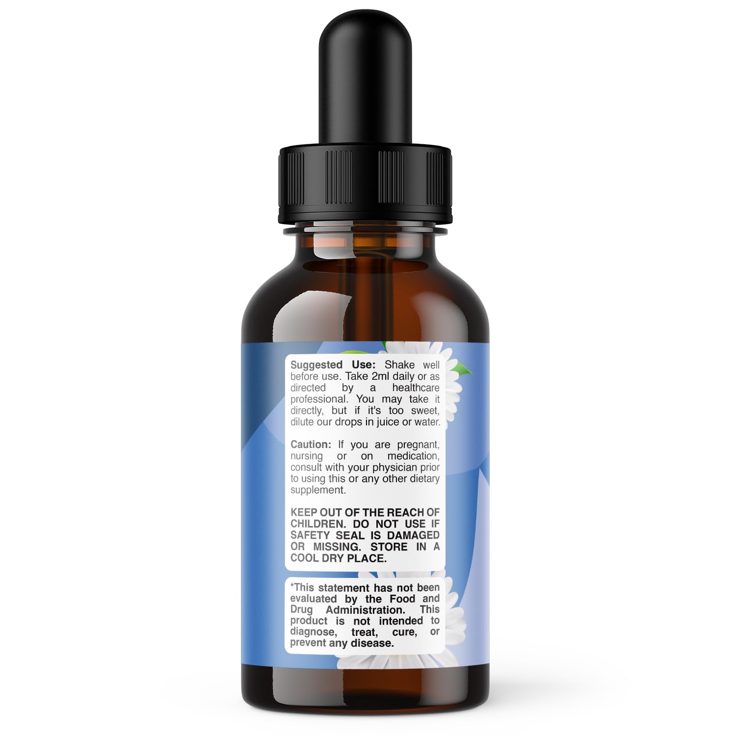 Phytoral L-Theanine Liquid Drops bottle with dosage dropper